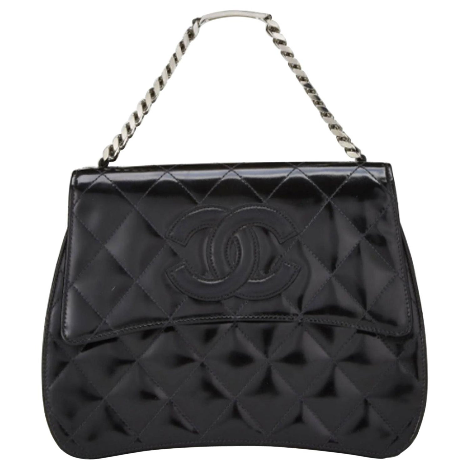 Vintage Chanel Wood Top Handle Bag Black Caviar Gold Hardware – Madison  Avenue Couture