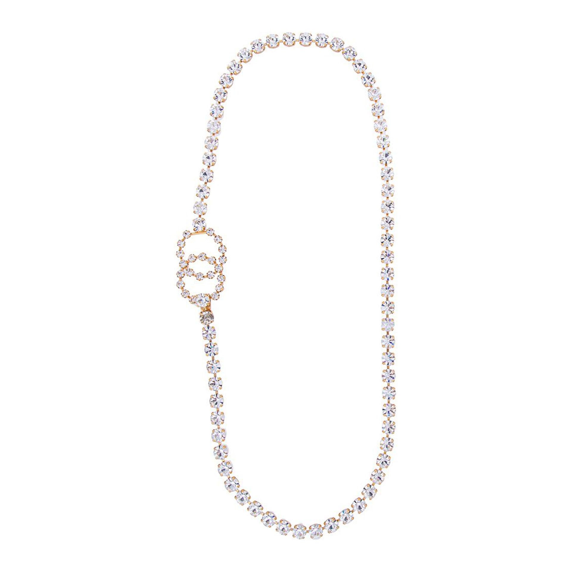 da uomo o donna Cintura Chanel vintage anni '90 con strass CC Diamond in vendita