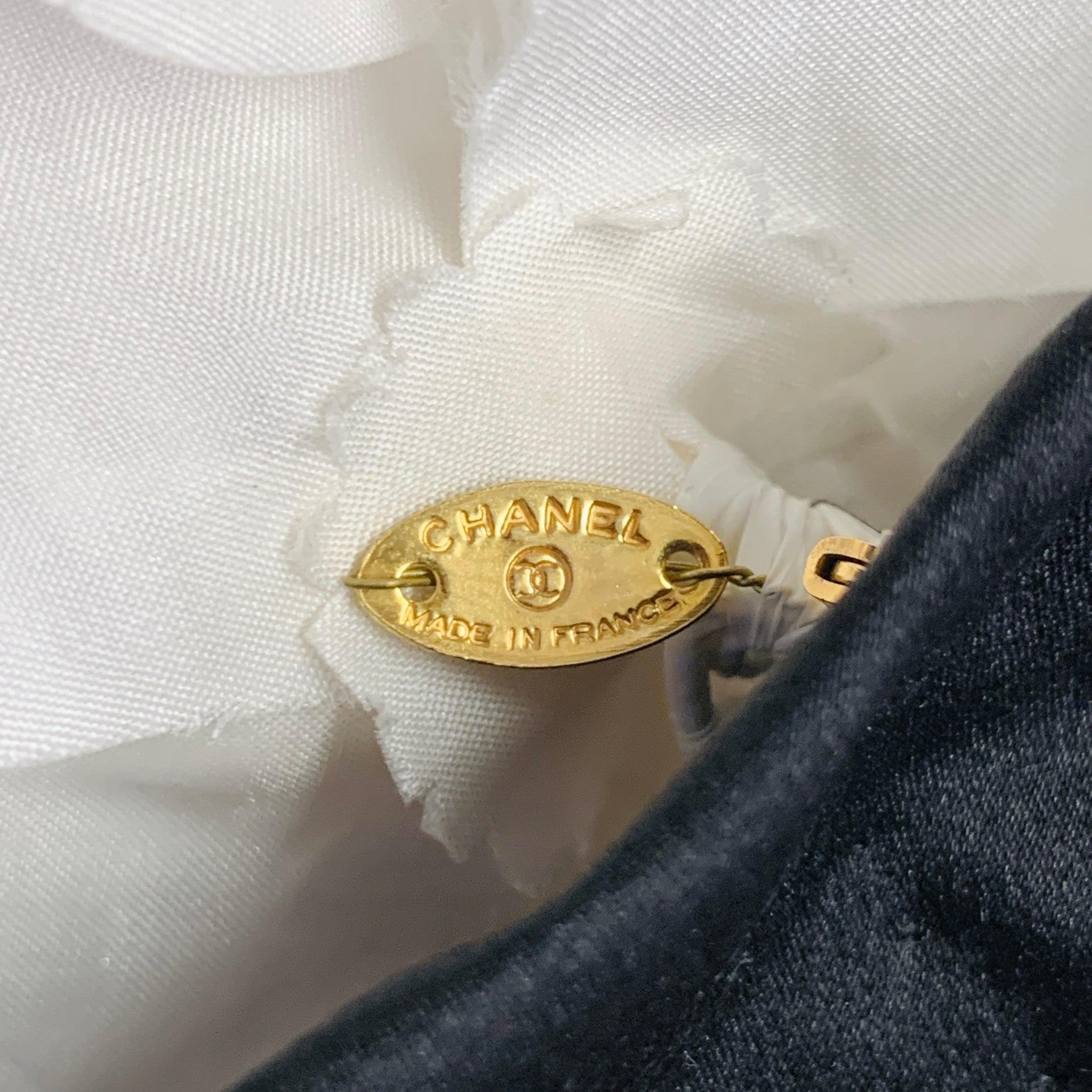 CHANEL Vintage 90s Size 10 Black Cream Silk Camisole Camellia Dress Top For Sale 1