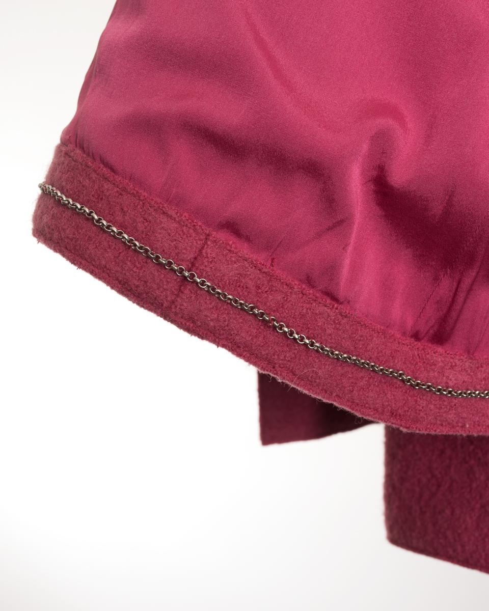 Chanel Vintage 99A Rose Pink Boiled Wool Jacket - 40 For Sale 2