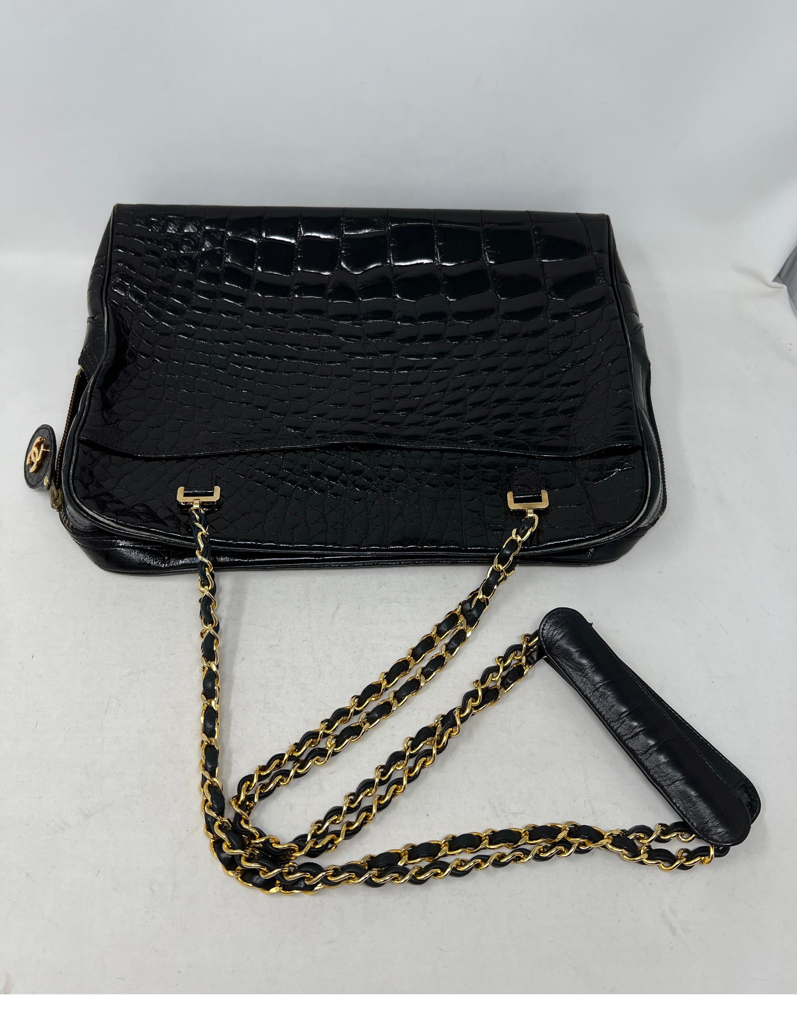 Chanel Vintage Alligator Bag 1