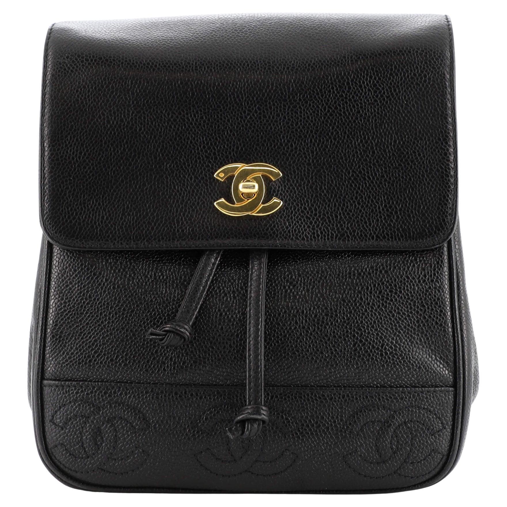 Chanel ParisSalzburg Chain Backpack Embroidered Iridescent Calfskin