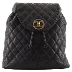 Chanel Vintage Backpack Quilted Caviar Large