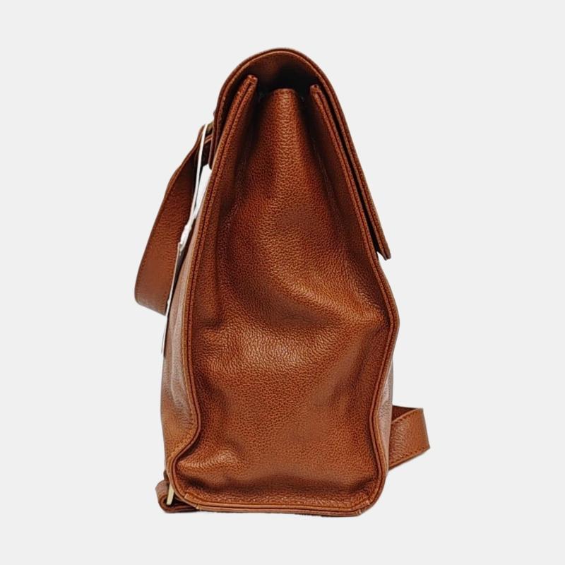 Chanel Vintage Backpack Tan Brown Caviar Leather Gold Hardware 1997-99 Bon état - En vente à AUBERVILLIERS, FR