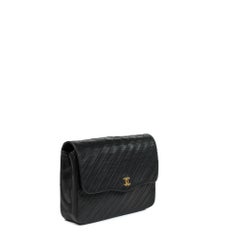 CHANEL, Vintage Bag in black leather