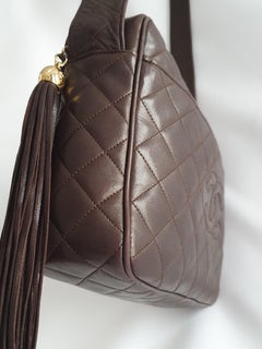 CHANEL, Vintage Bag in brown leather