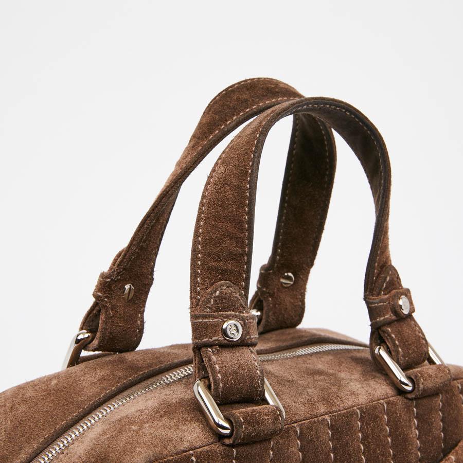 Chanel Vintage Bag In Brown Suede Leather 1