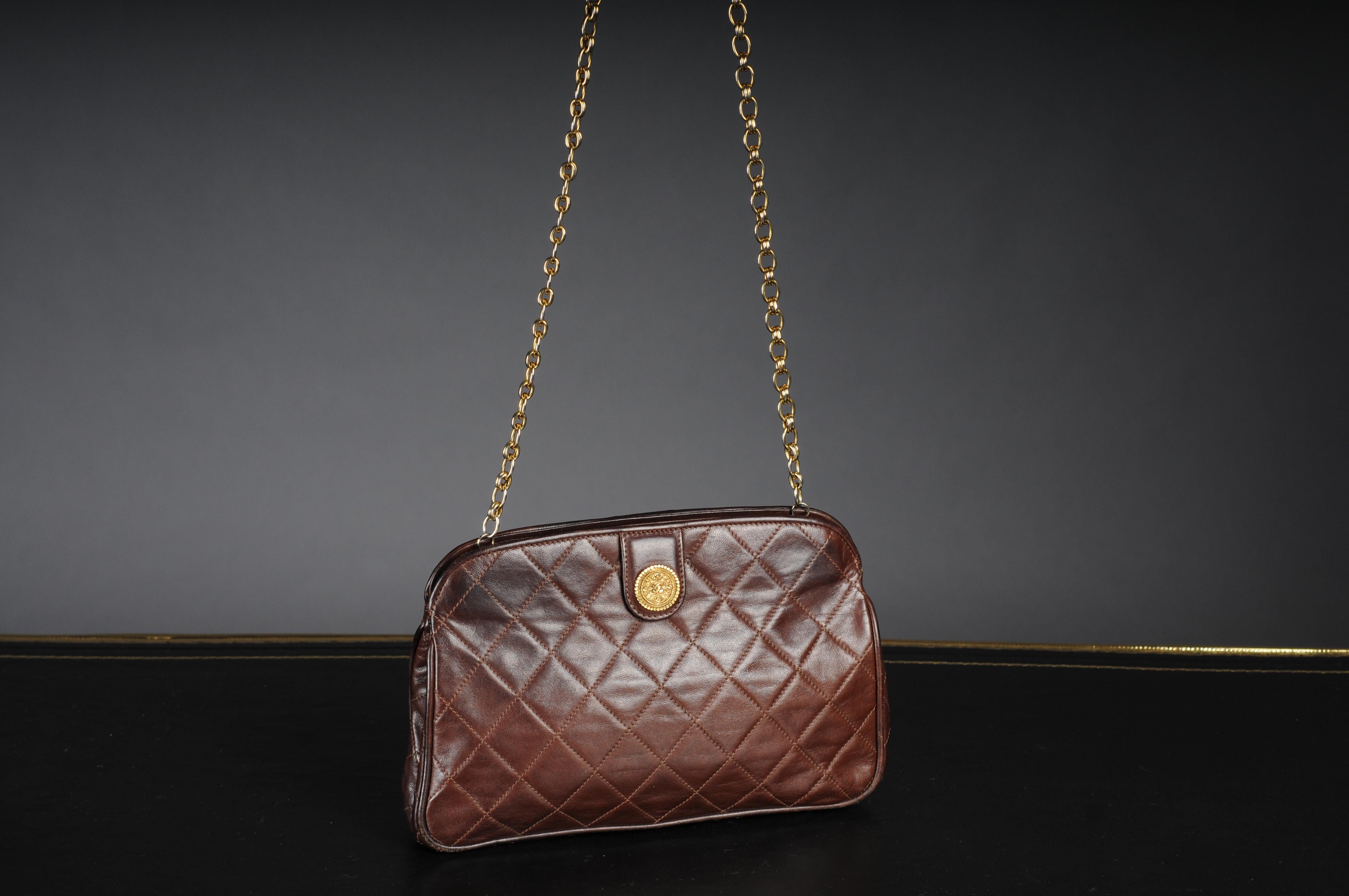 Chanel Vintage Tasche Sac Medaillion Kette Gold  im Zustand „Gut“ im Angebot in 10707, DE
