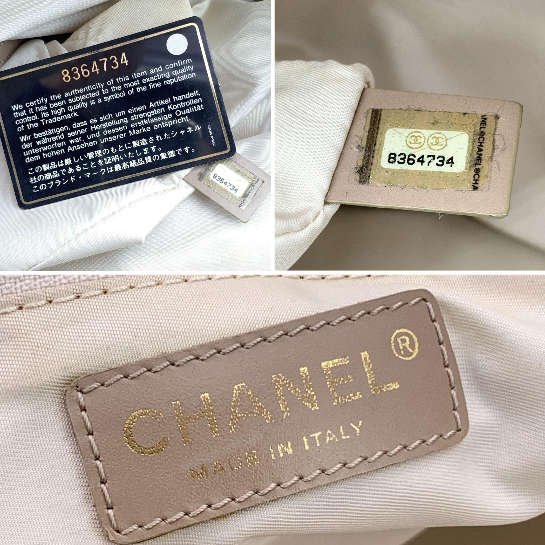 Chanel Vintage Beige Nylon New Travel Line Tote Shoulder Bag For Sale 2