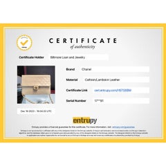 Chanel Vintage Beige Quilted Lambskin Medium Flap Bag