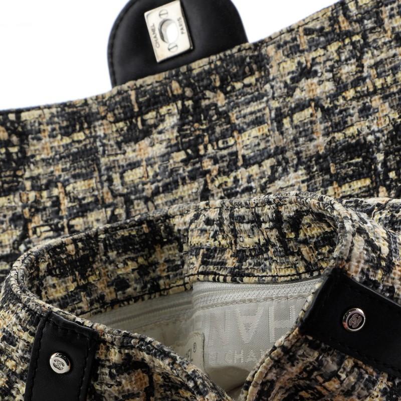 Chanel Vintage Belted CC Chain Flap Bag Painted Tweed Medium 2