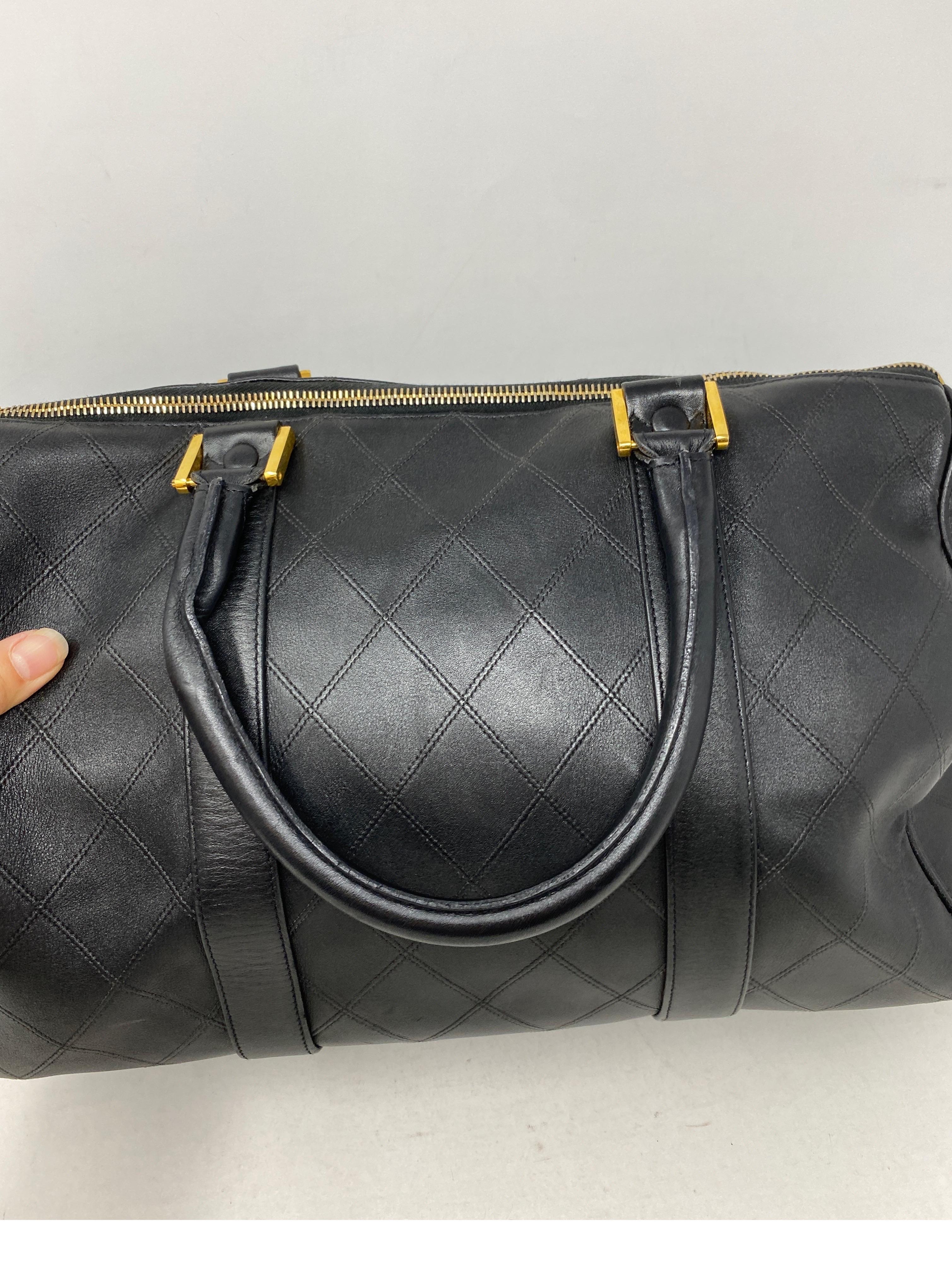 chanel vintage boston bag