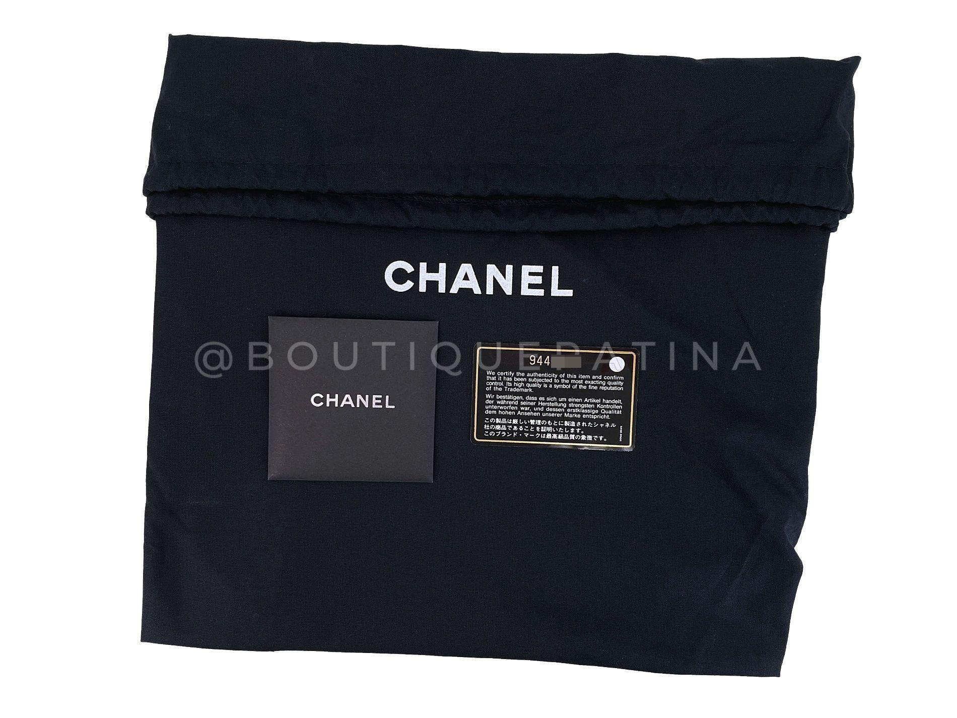 Chanel Vintage Black Caviar Grand Shopper Tote GST Bag 24k GHW 68094 For Sale 8