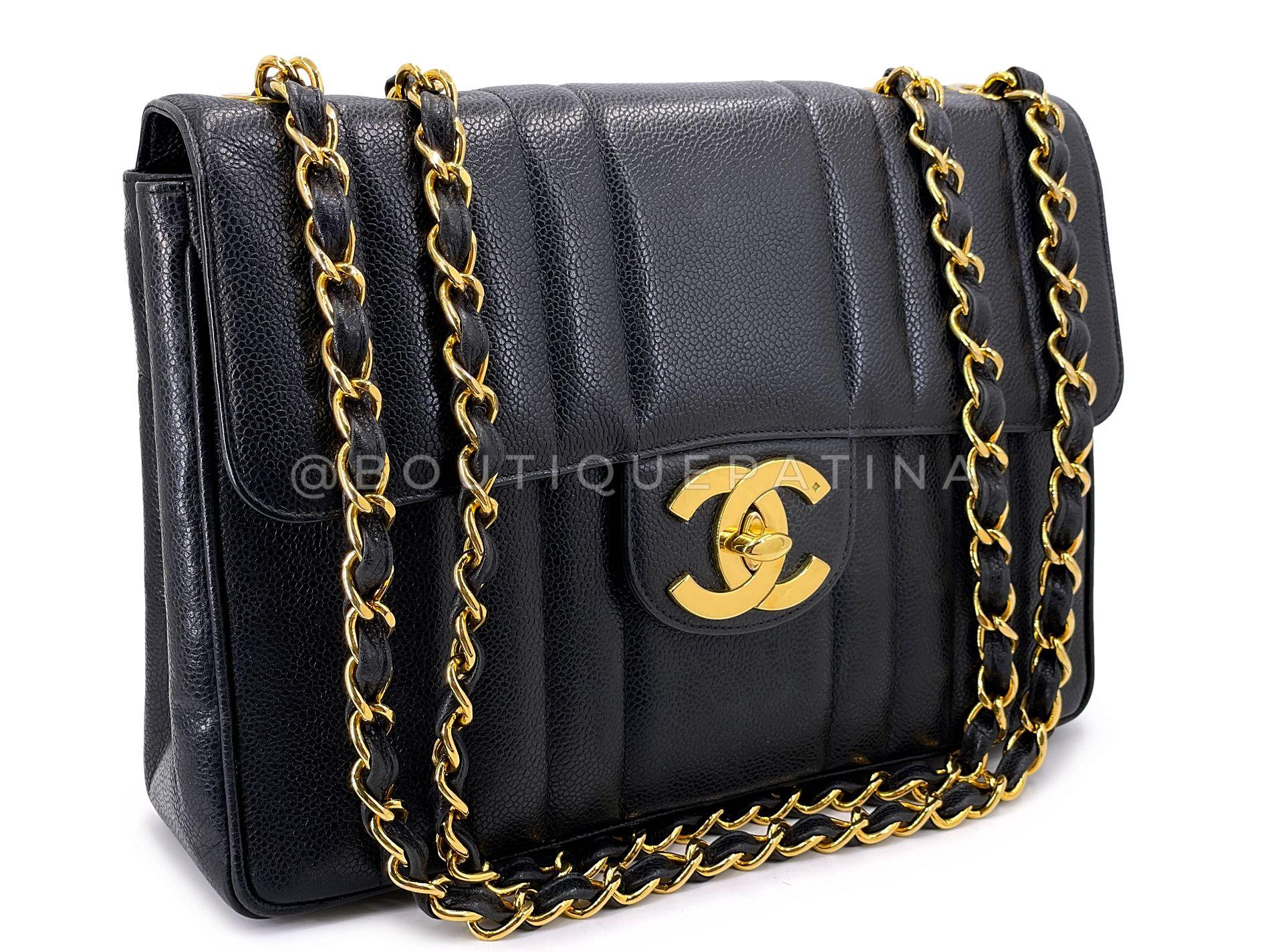 Store item: 68613
For 20 years, Boutique Patina has specialized in sourcing and curating the most pristine vintage and collectible accessories by searching closets around the world. 

Vintage caviar bags are extremely hard to find -- usually vintage