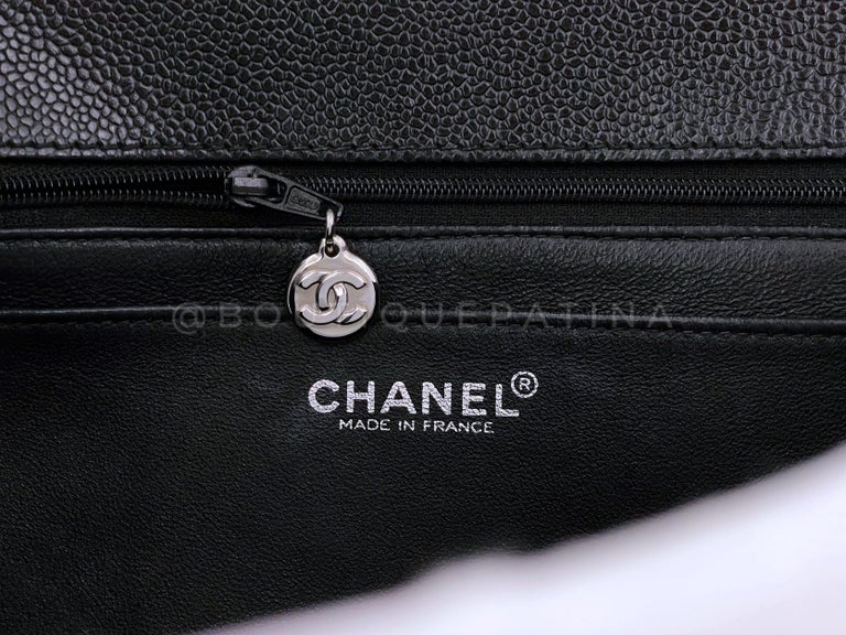 Chanel Black Quilted Caviar Kelly Small Q6B0G60FKH016