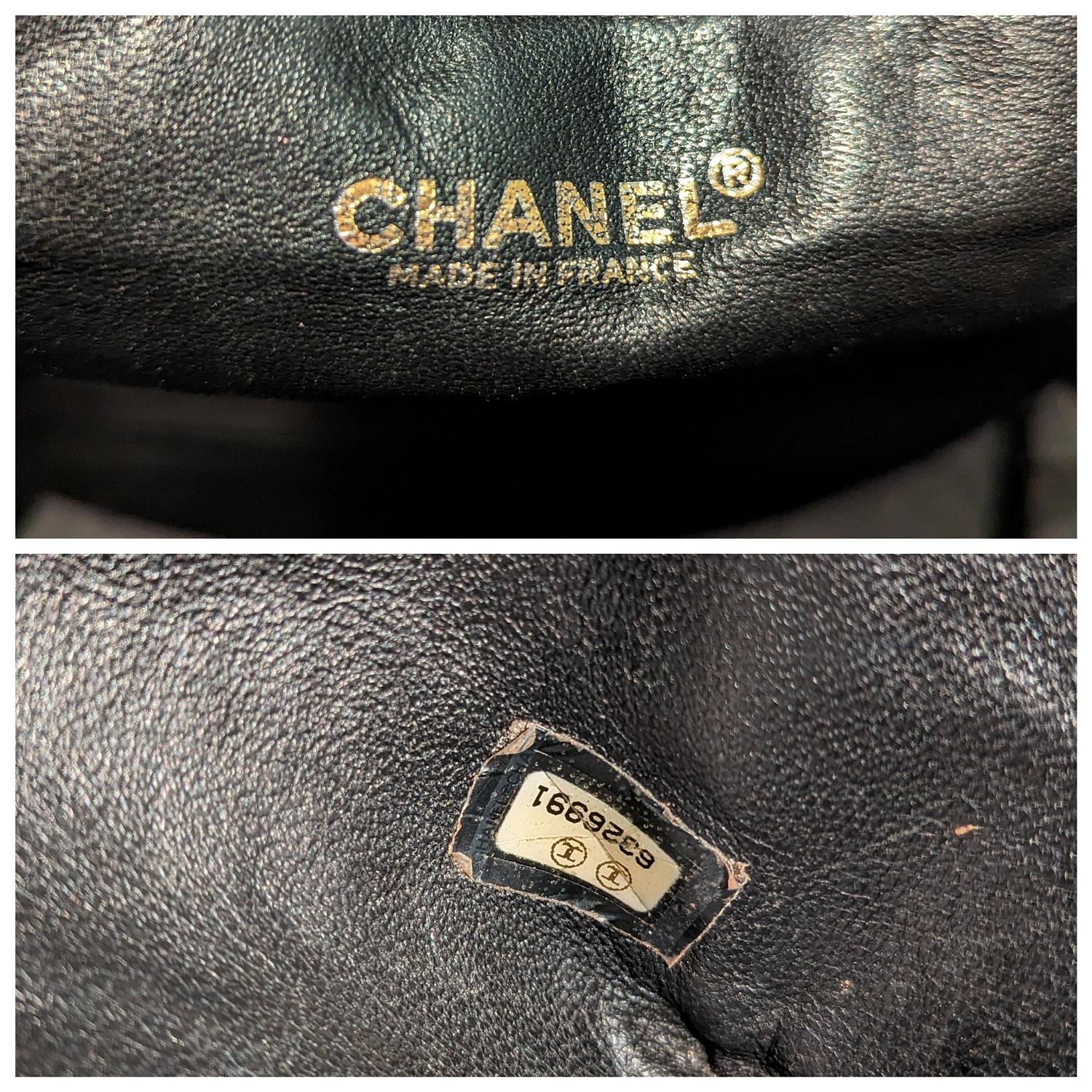 Chanel Vintage Black Caviar Reissue Chain Tote 5