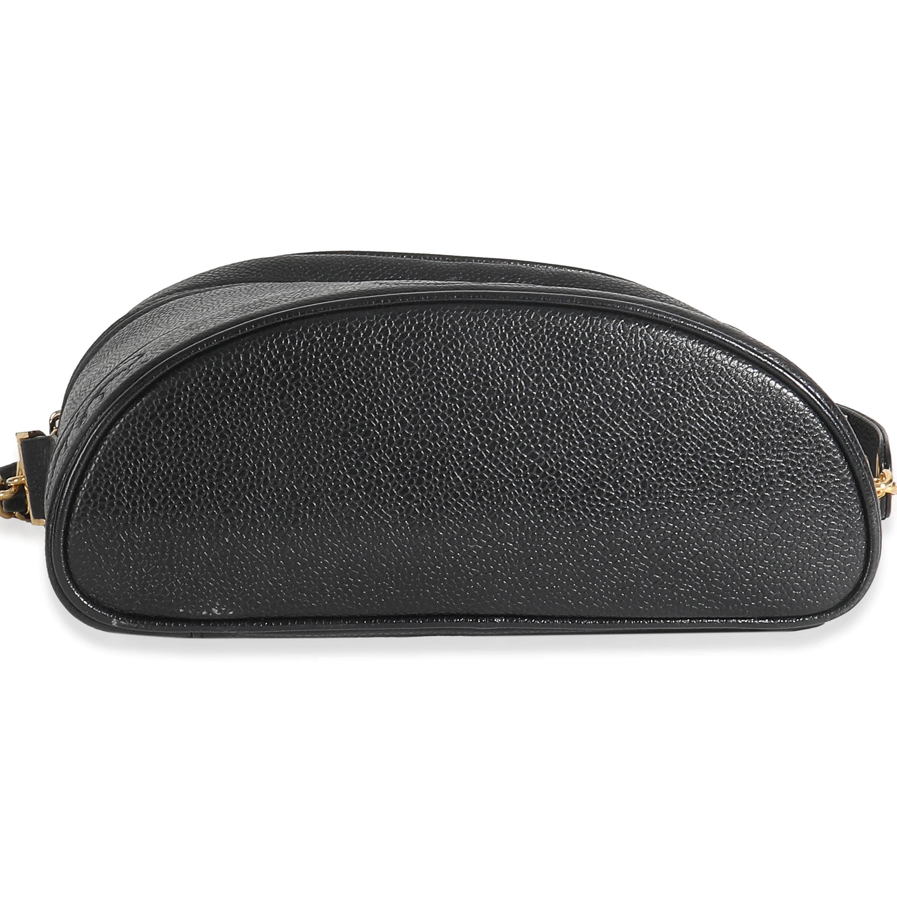 Chanel Vintage Noir Caviar Triple CC Crossbody Sac à main en vente 4