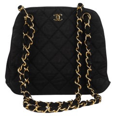 Chanel Vintage Black Chain Shoulder Bag