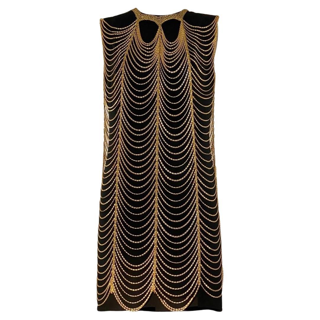 CHANEL BLACK SILK DRESS For Sale at 1stDibs