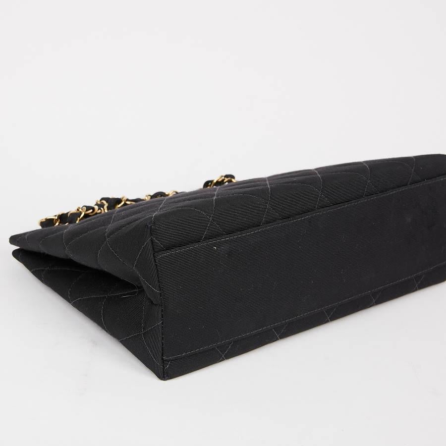 CHANEL Vintage Black Fabric Bag  3