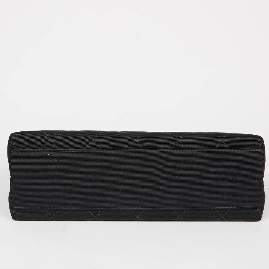 CHANEL Vintage Black Fabric Bag  4