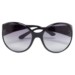 Chanel Black Quilted Leather Sunglasses
