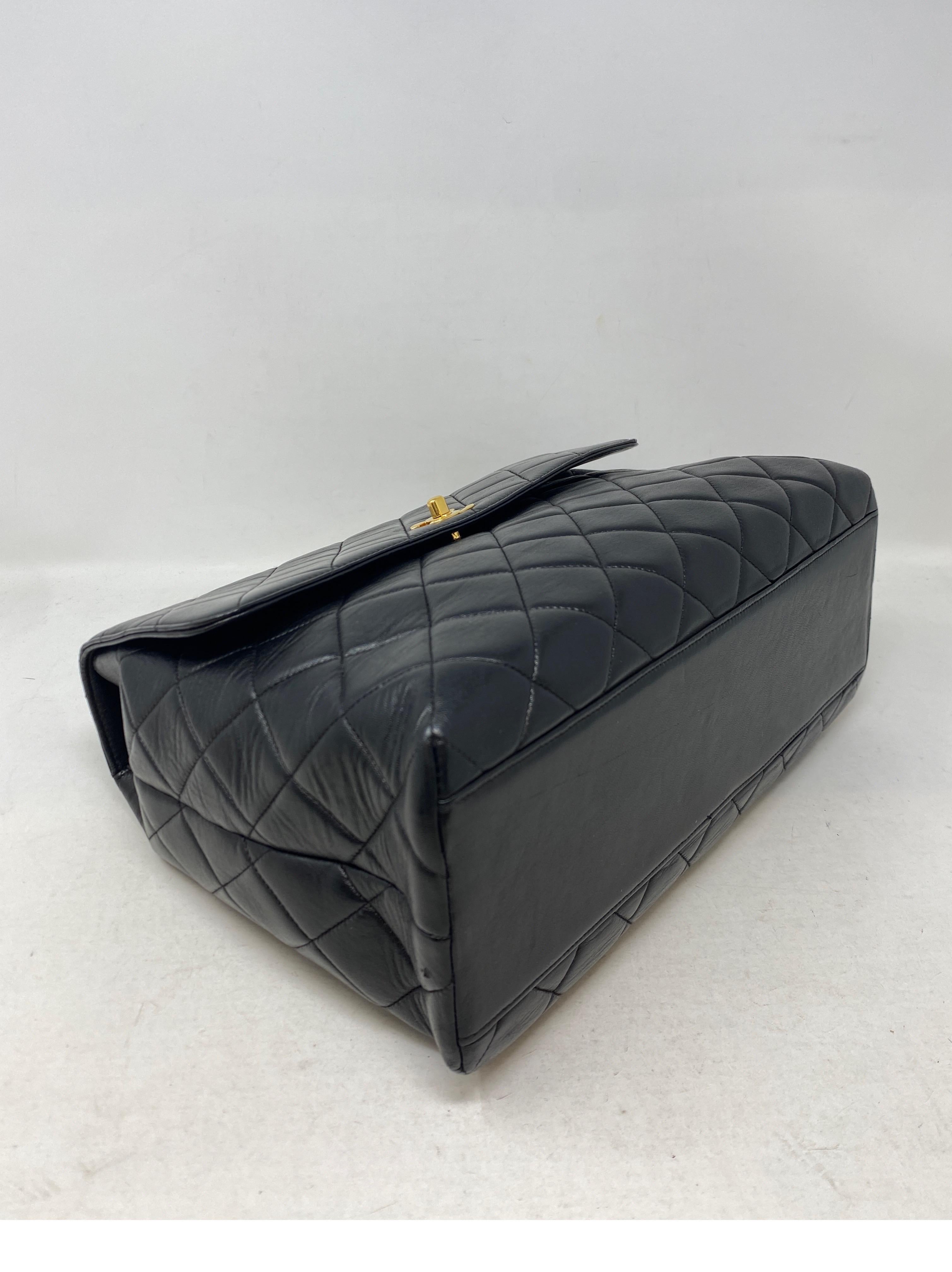 Chanel Vintage Black Kelly Bag  10