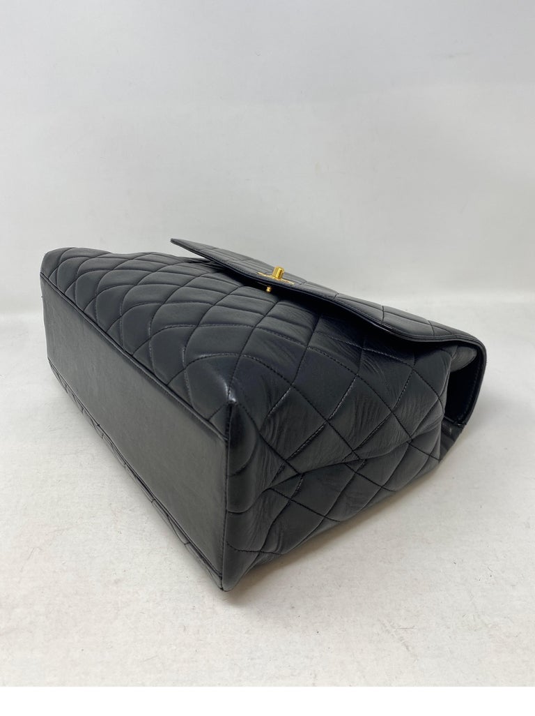 Chanel Vintage Black Kelly Bag For Sale at 1stDibs