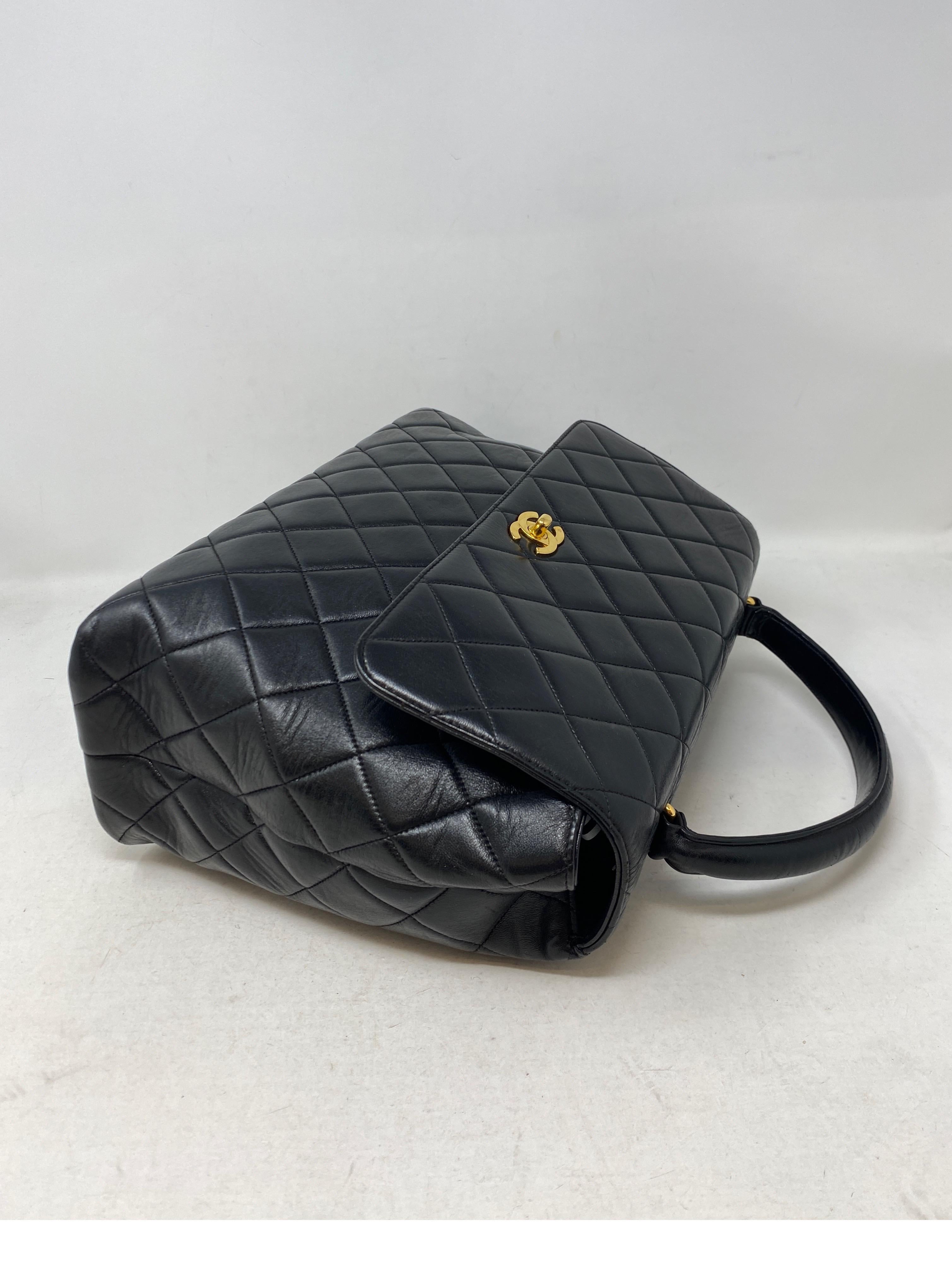 Chanel Vintage Black Kelly Bag  1