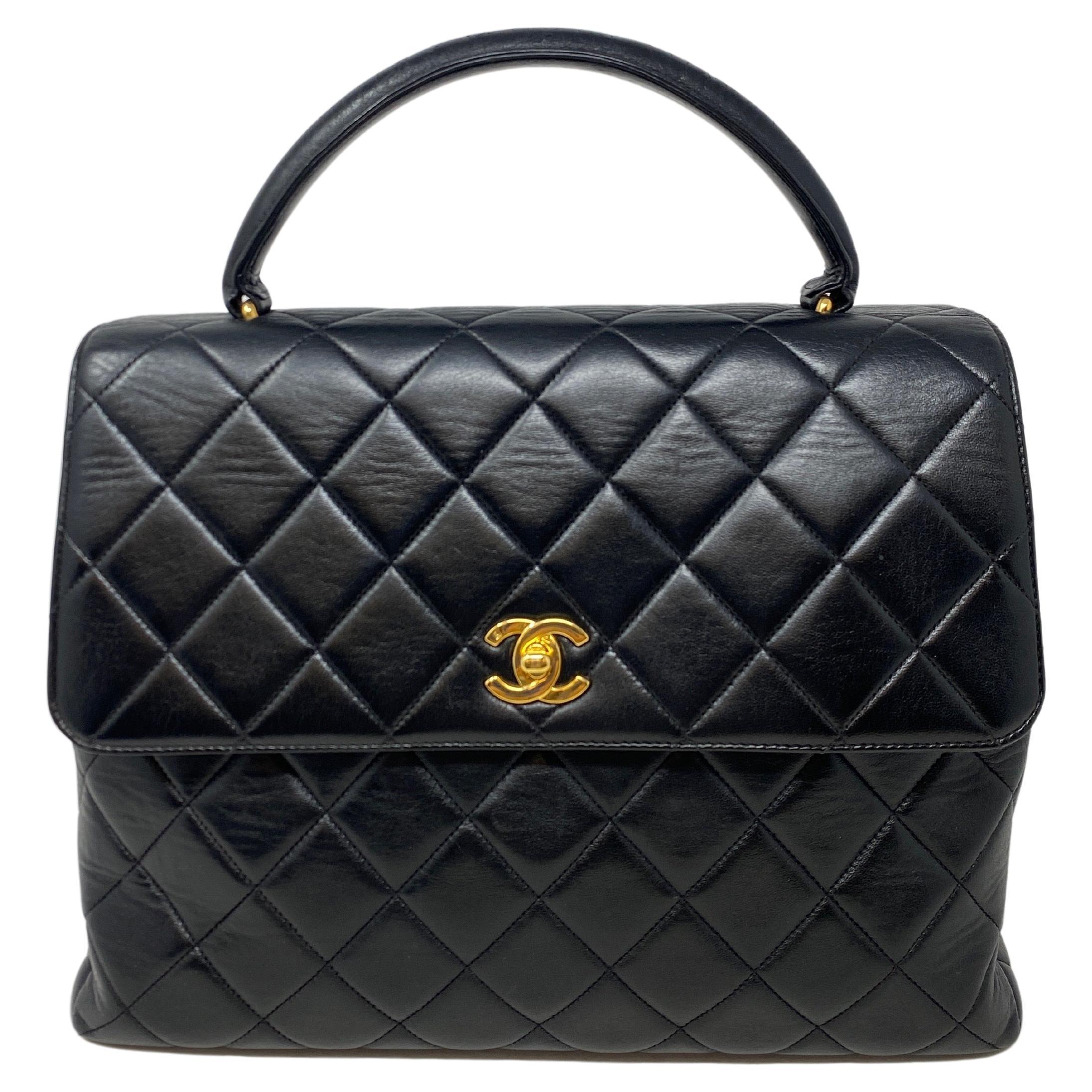 Chanel Vintage Black Kelly Bag 