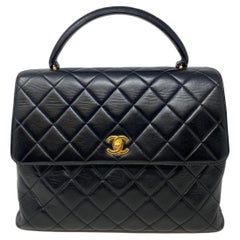 Chanel Vintage Black Kelly Bag 