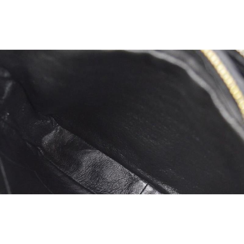 CHANEL Vintage Black Lambskin Diamond Evening Shoulder Medium Camera Bag 3
