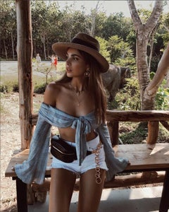 Chanel Vintage Black Lambskin Quilted Medallion Fanny Pack Waist Belt Bag Rare