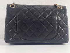 Chanel Vintage Black Leather Medium Flap Bag