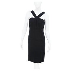 Chanel Vintage Black Linen Dress