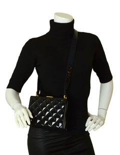 Chanel Vintage Black Patent Hardcase Shoulder/Crossbody Bag