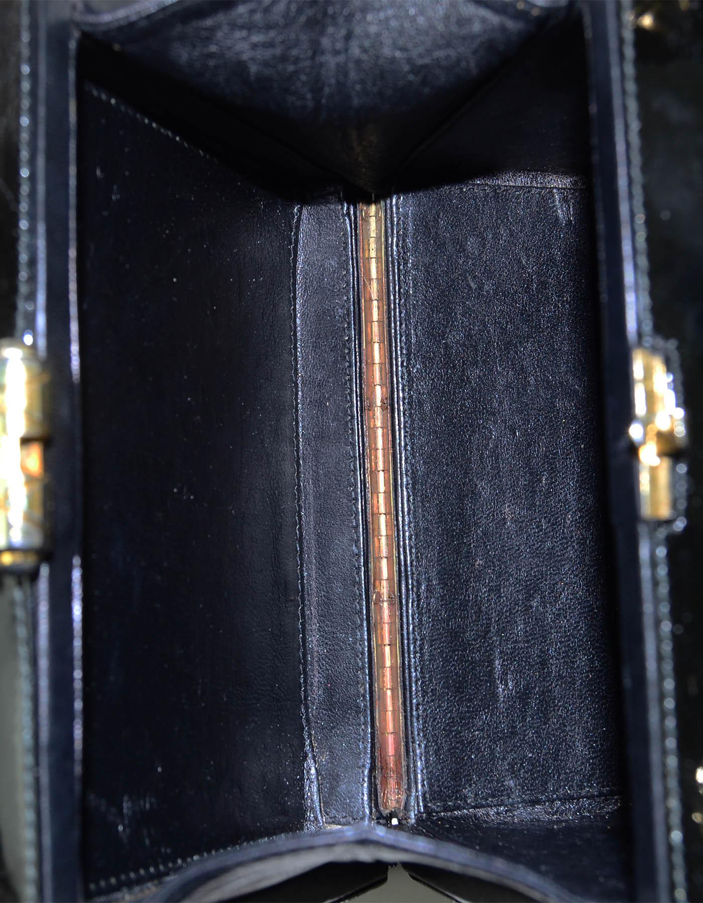 Chanel Vintage Black Patent Hardcase Shoulder/Crossbody Bag For Sale 1