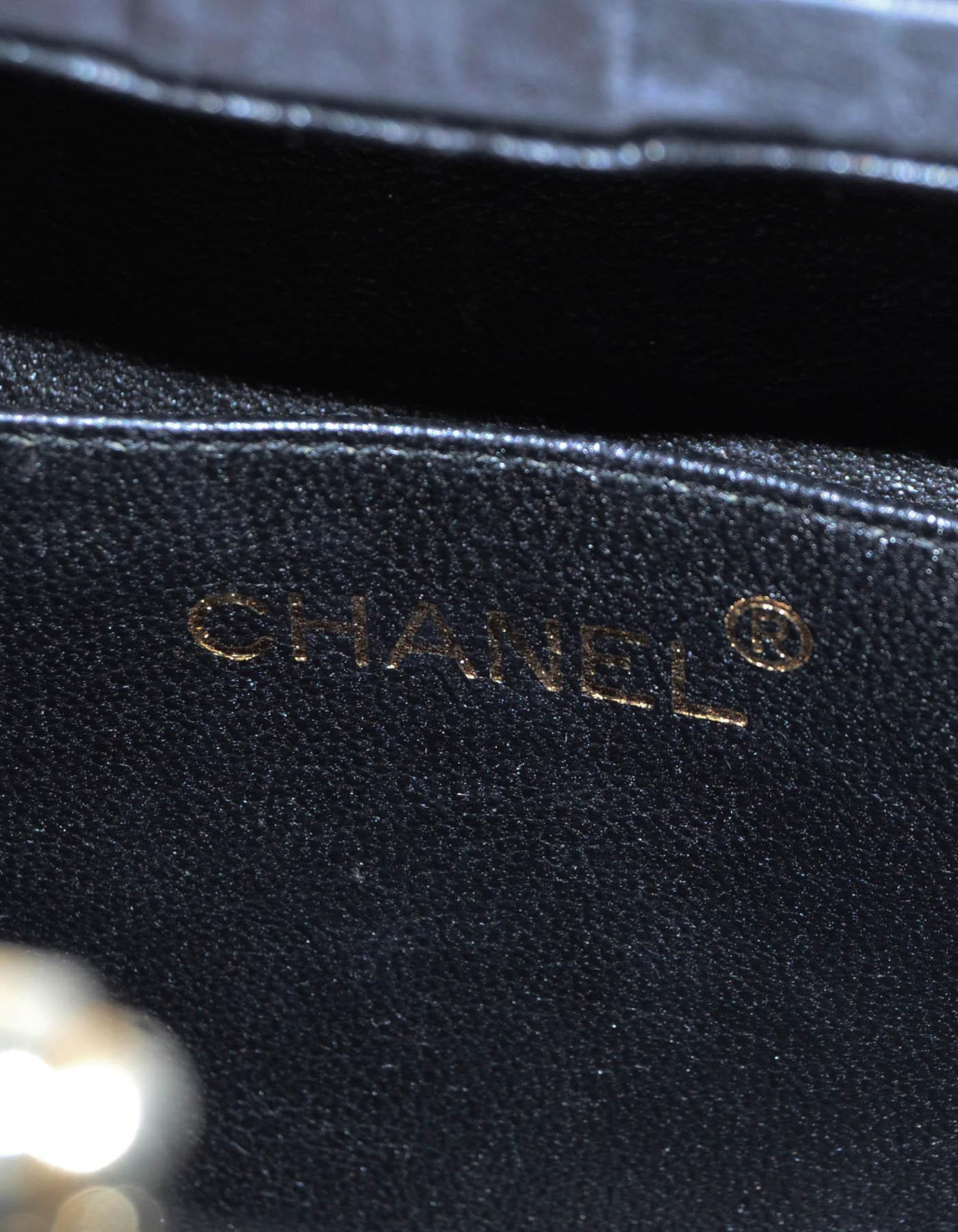 Chanel Vintage Black Patent Hardcase Shoulder/Crossbody Bag For Sale 2