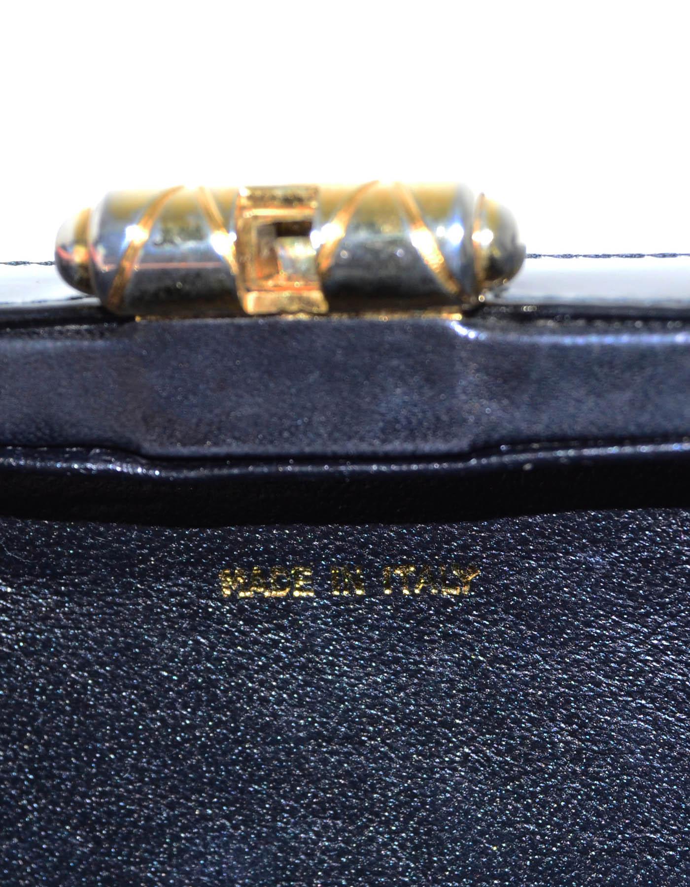 Chanel Vintage Black Patent Hardcase Shoulder/Crossbody Bag For Sale 3