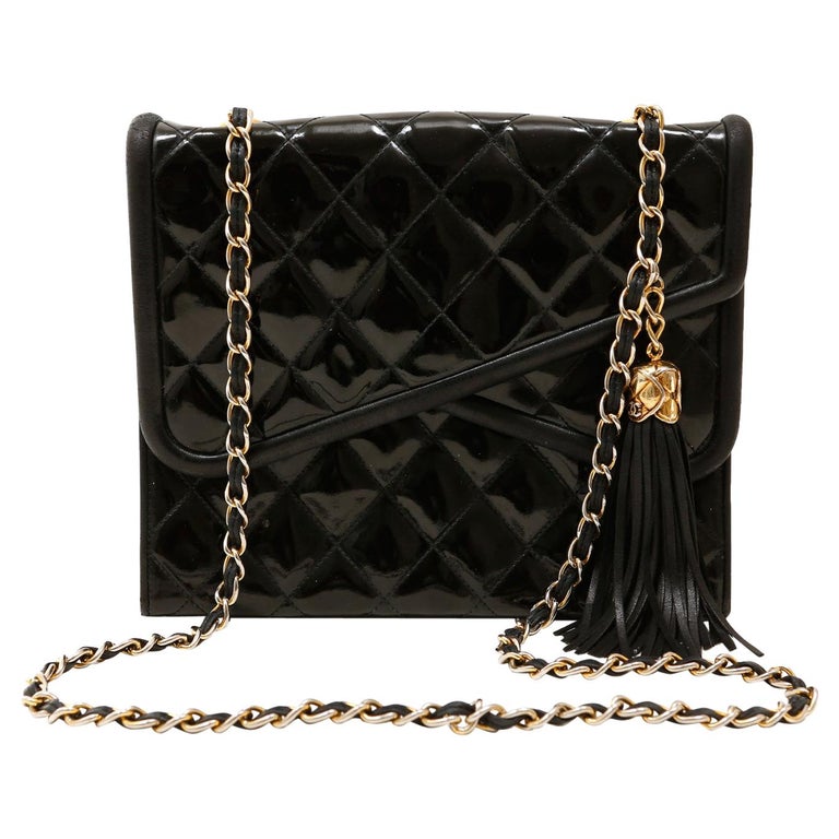 Vintage Chanel Double Flap Bag Black - 104 For Sale on 1stDibs