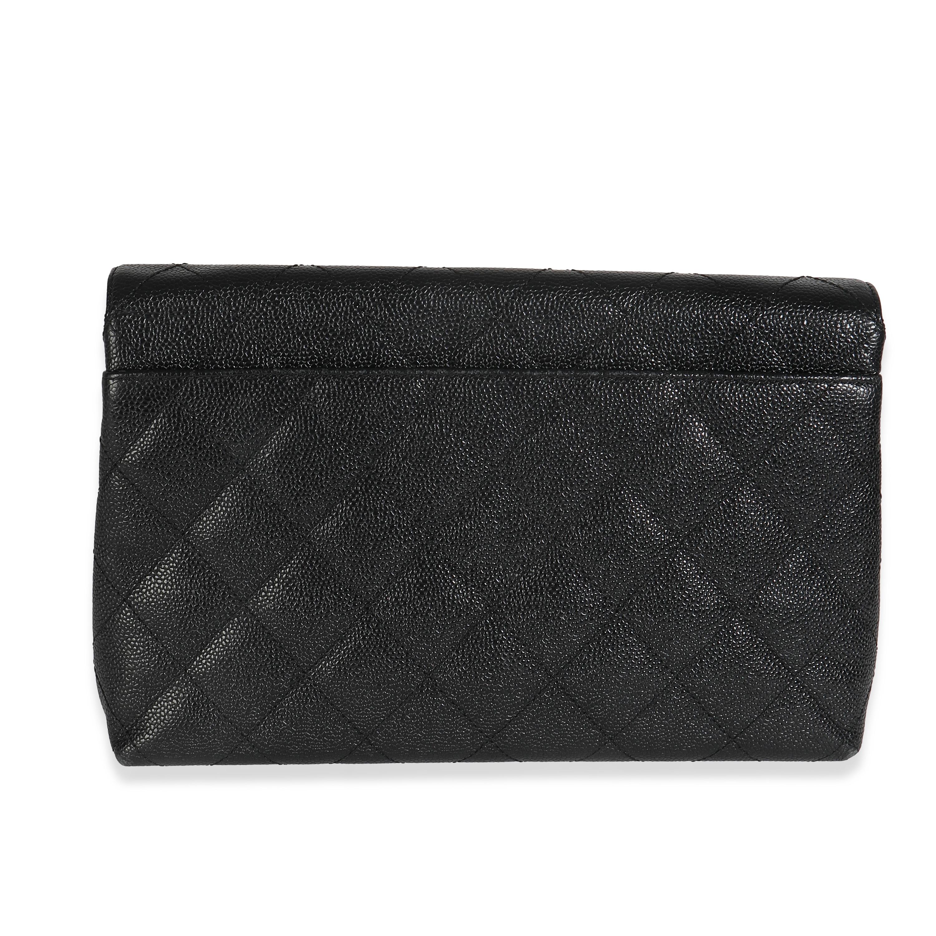 Auflistung Titel: Chanel Vintage Schwarz Gesteppte Kaviar Große Clutch
SKU: Z148311
Zustand: Gebraucht 
Handtasche Zustand: Gut
Bemerkungen zum Zustand: Der Artikel ist in gutem Zustand mit offensichtlichen Gebrauchsspuren.  starke