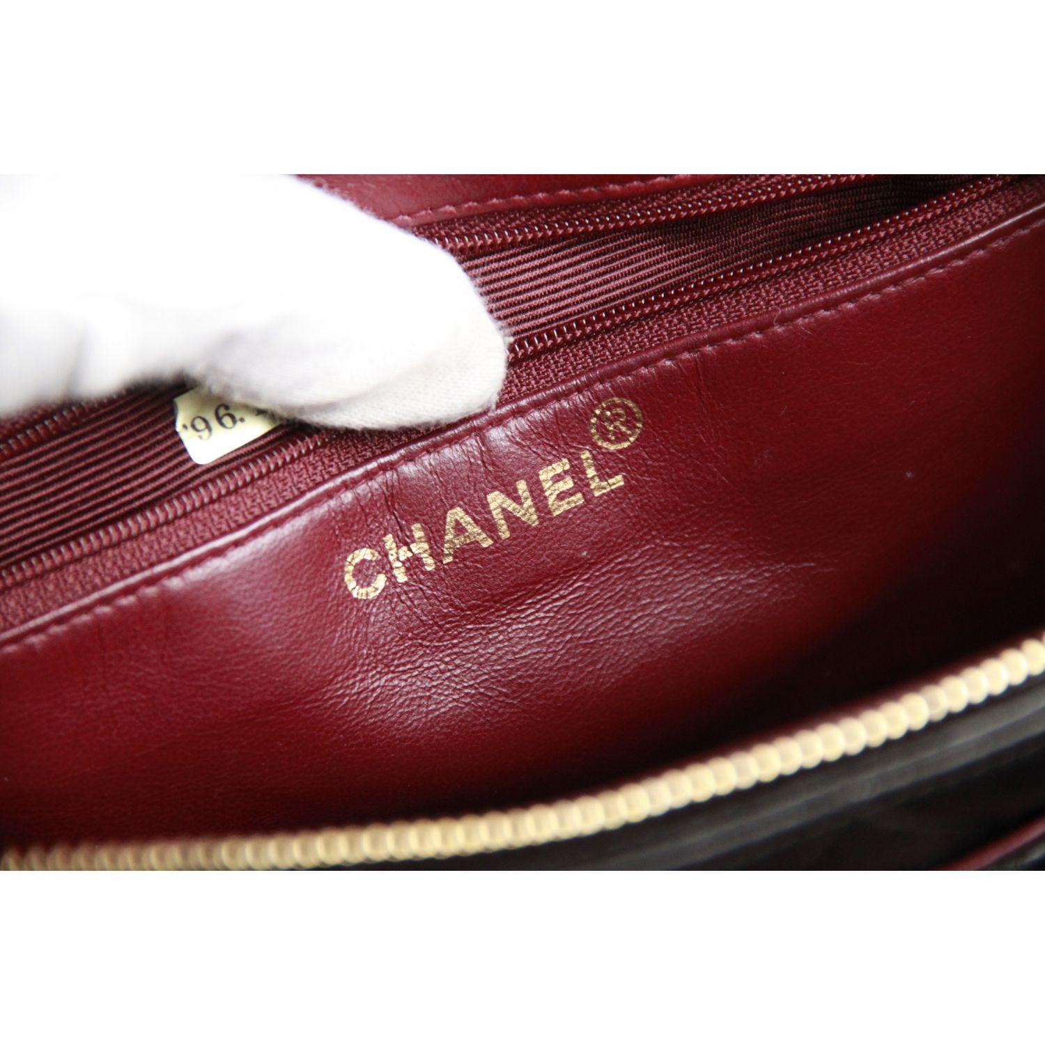 Chanel Vintage Black Quilted Handbag Satchel with Exterior Pockets 10
