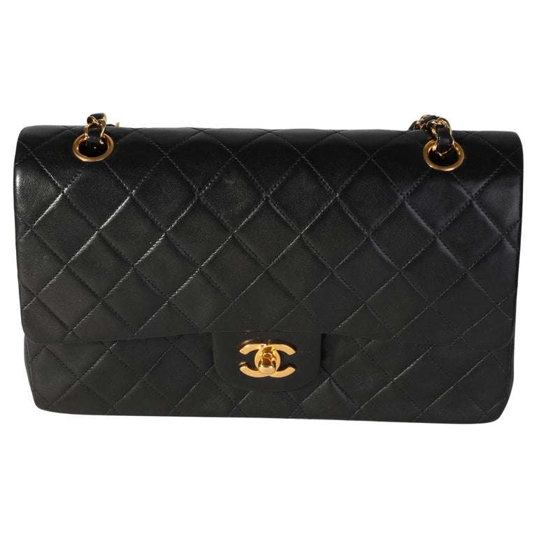 Chanel Elegant CC Flap Bag Quilted Lambskin Medium at 1stDibs
