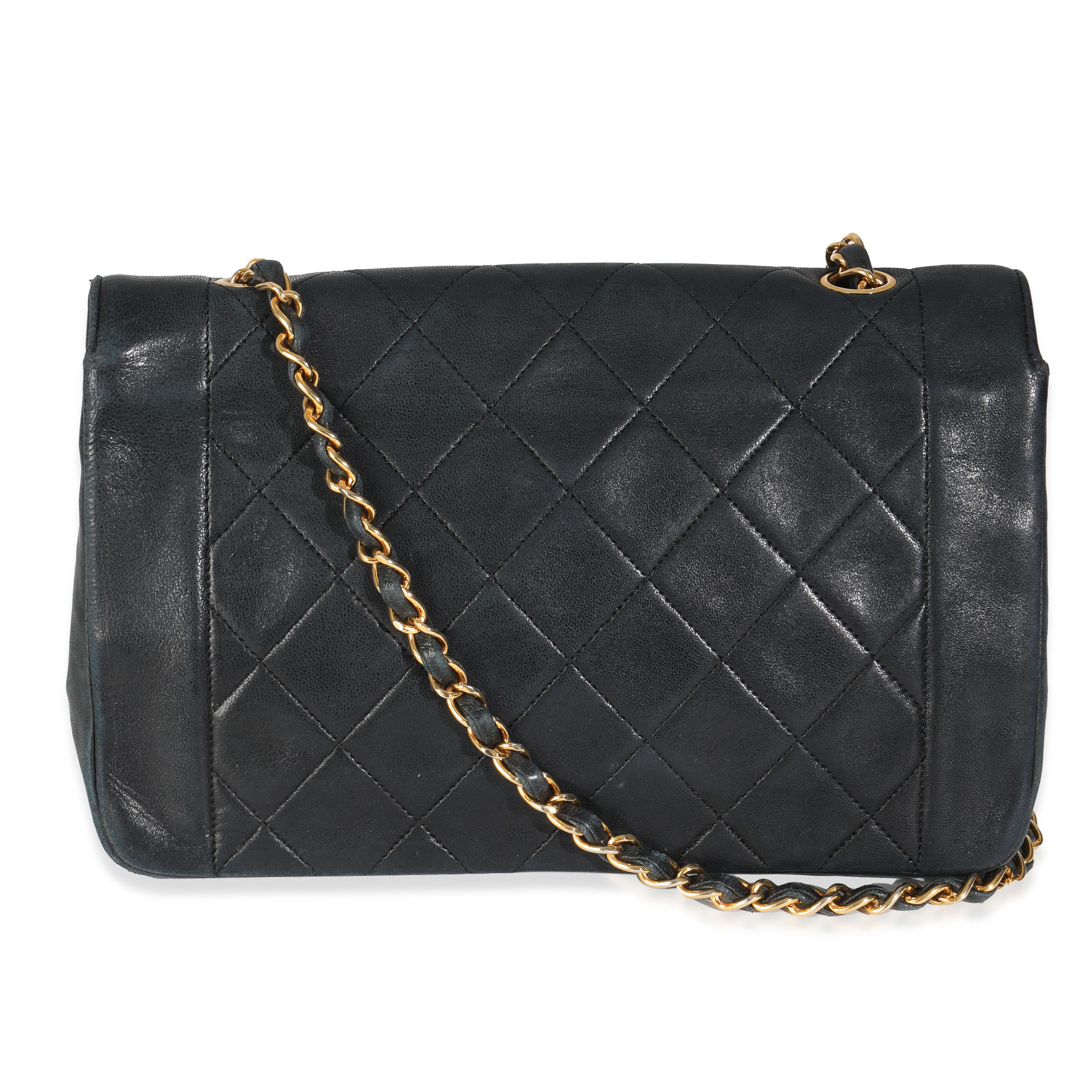 Listing Title: Chanel Vintage Black Quilted Lambskin Medium Diana Single Flap Bag
SKU: Z145097
Condition: Pre-owned 
Condition Description: A timeless classic that never goes out of style, the flap bag from Chanel dates back to 1955 and has seen a