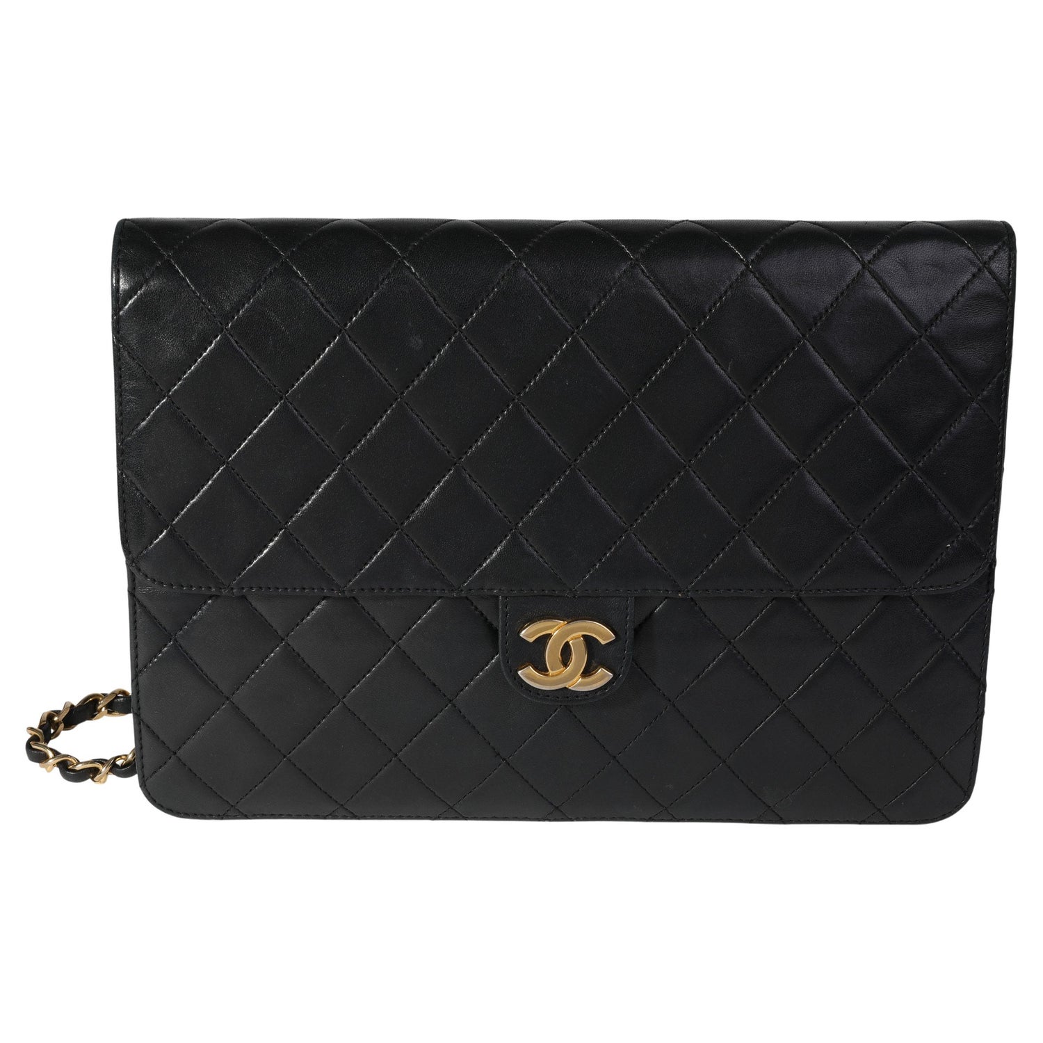 Chanel Navy Sparkle Tweed Classic Mini Rectangular Flap Bag For