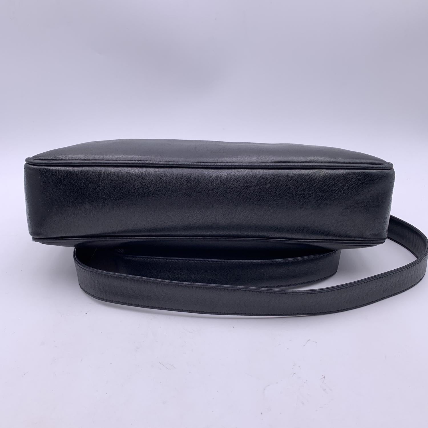 Chanel Vintage Black Quilted Leather Shoulder Bag Tote 5
