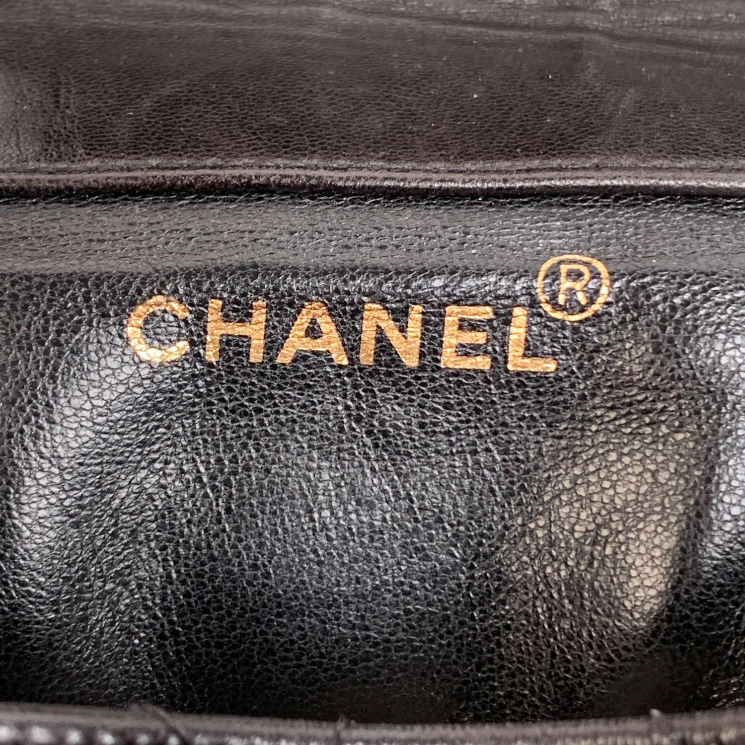 Chanel Vintage Black Quilted Leather Small Backpack Shoulder Bag 9