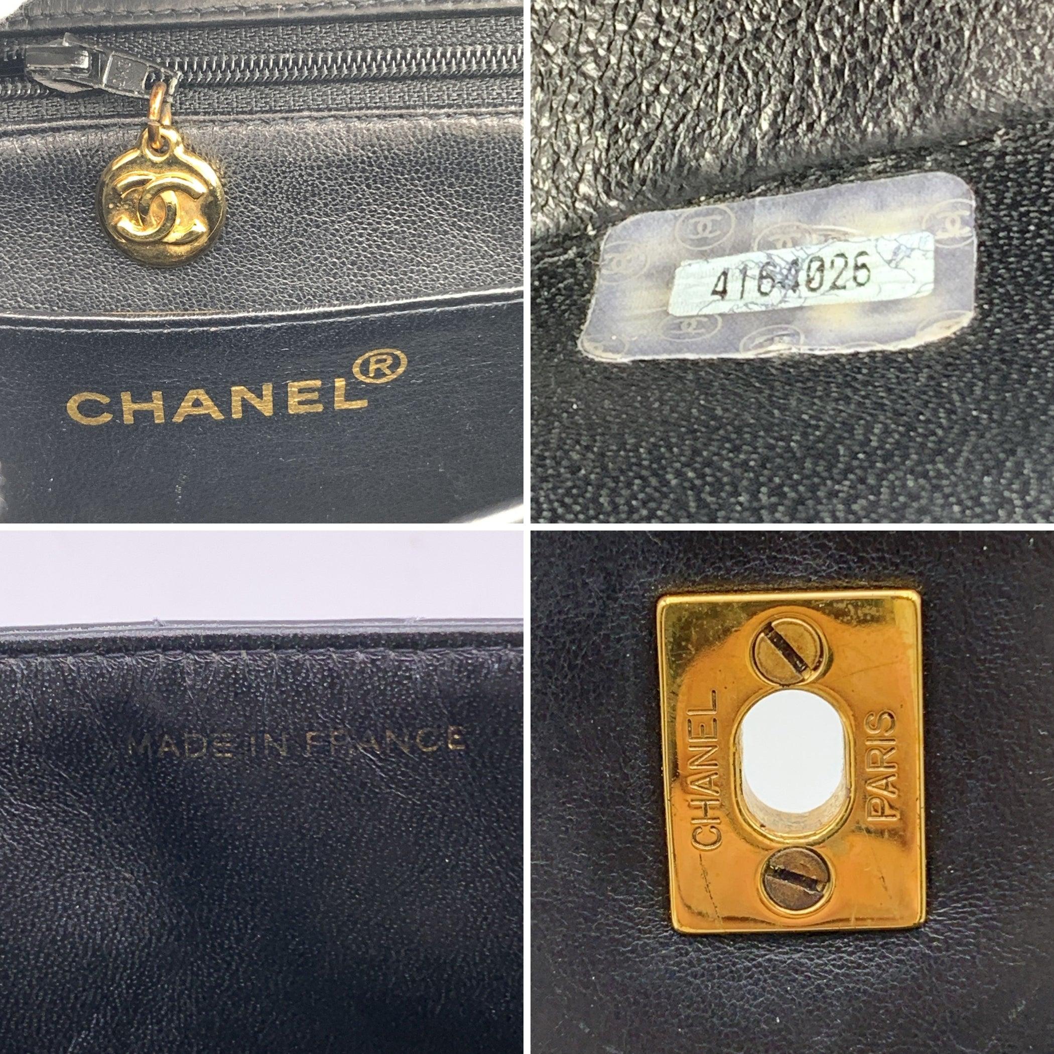 Chanel Vintage Black Quilted Patent Leather Chain Handle Bag For Sale 2