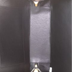 Chanel Vintage Black Quilted Patent Leather Chain Large Lunch Box Bag