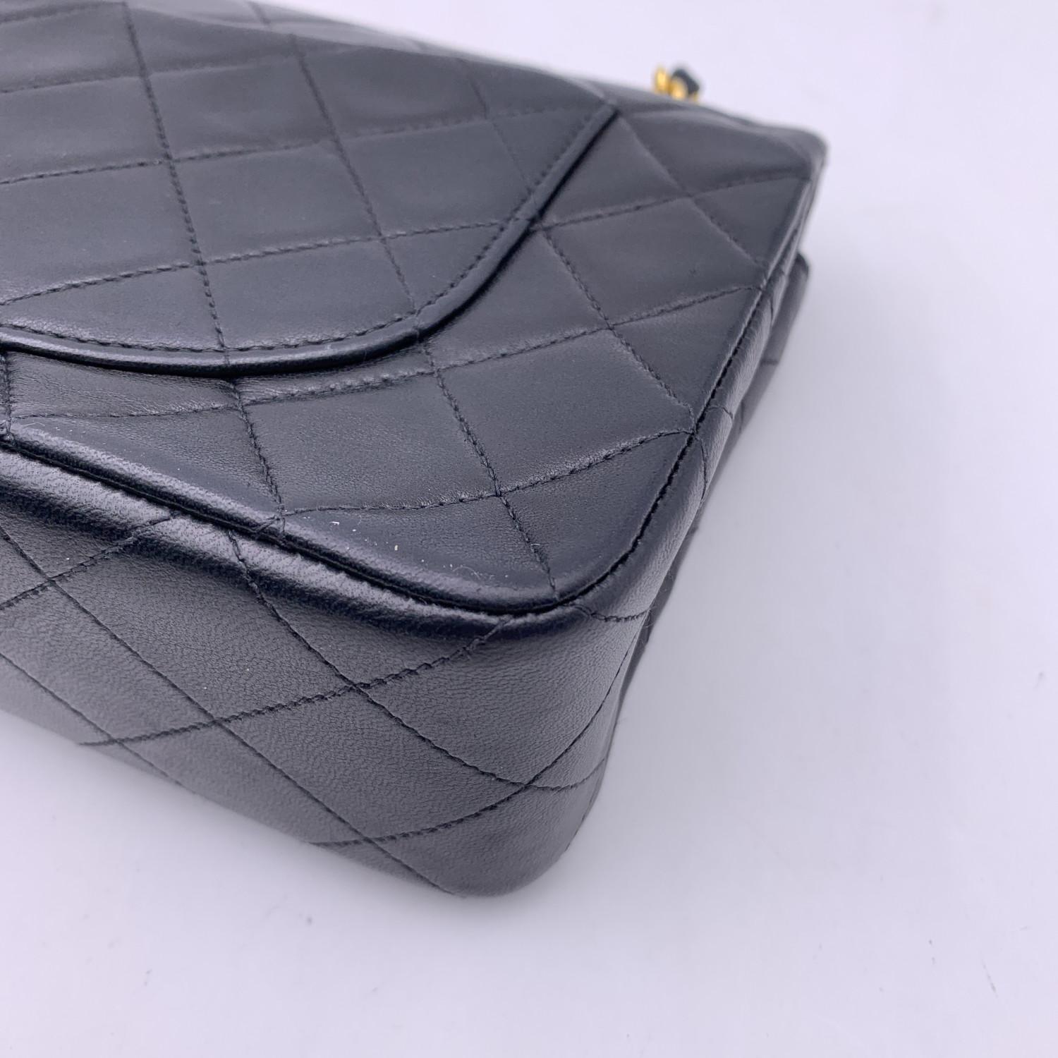 Chanel Vintage Nero Trapuntato Timeless Classic Piccolo 2.55 Borsa 23 cm 3